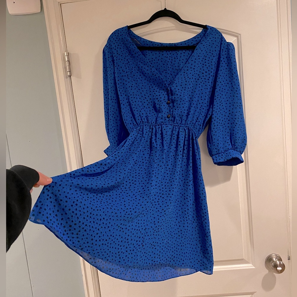 Vintage Laine USA Blue Dress